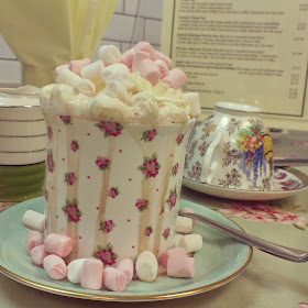 Hot Chocolate at Sally's Vintage Chic tea rooms, Minehead