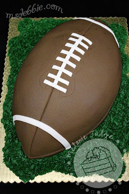 football grooms cake