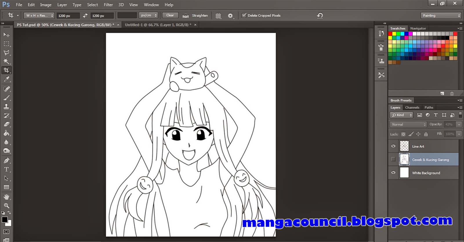 Cara Membuat Line Art Di Adobe Photoshop Manga Council