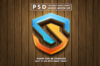 New 3D logo PSD free Download