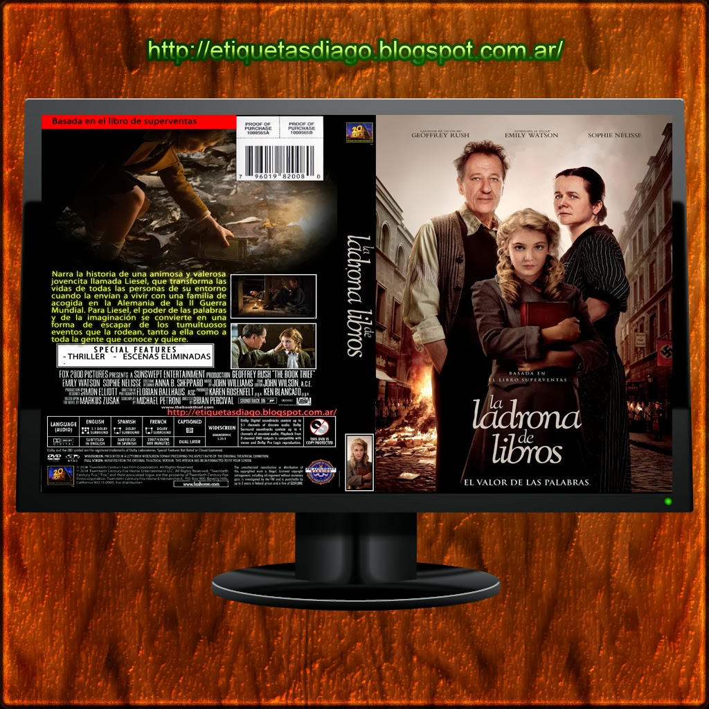 la ladrona de libros dvd 