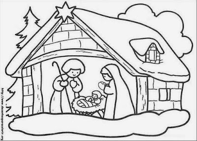 Desenhos para colorir sobre o natal - Evangélico