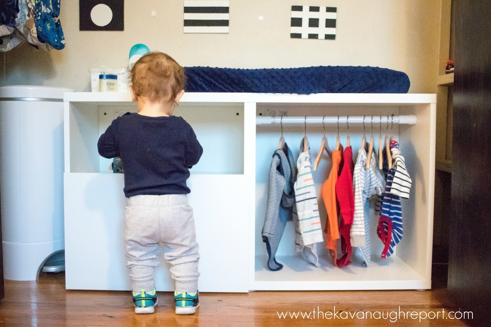 Montessori Toddler Wardrobe - IKEA Besta Hack