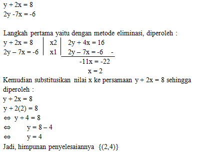 Contoh Soal Spldv Metode Eliminasi Rasanya