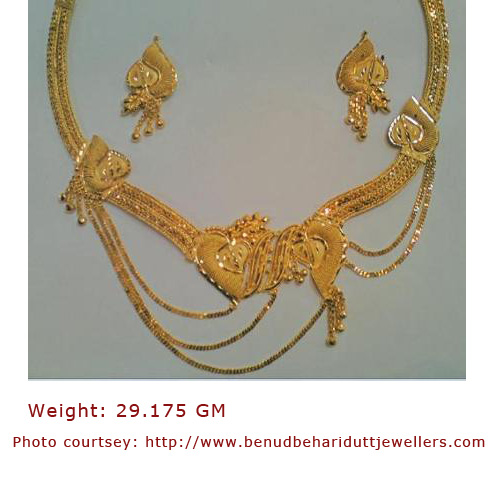 Bengali Gold Design Necklace