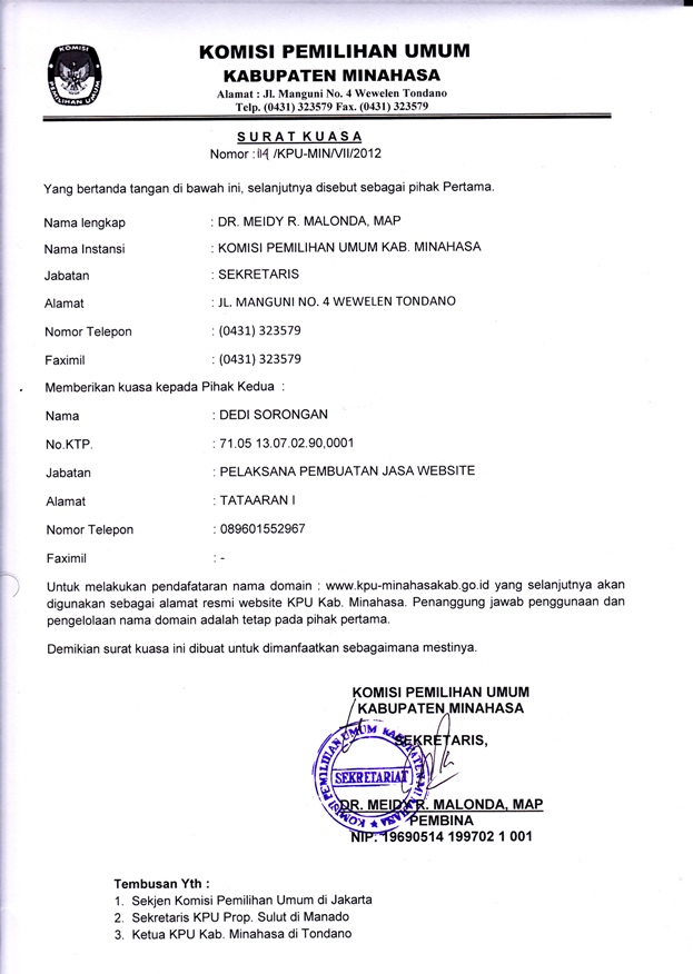 Contoh Surat Izin Nikah Untuk Perusahaan - Surat G