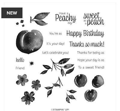 Make it simple easy stamping sweet as a Peach Stampin up