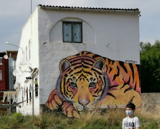 Arte urbano, arte callejero, street art o grafitis en Torreblanca.