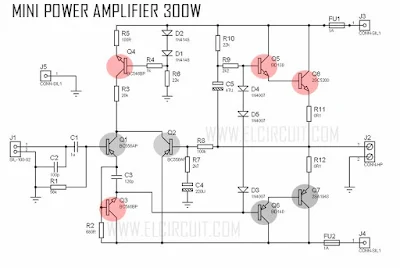 Mini Strong power amplifier circuit diagram