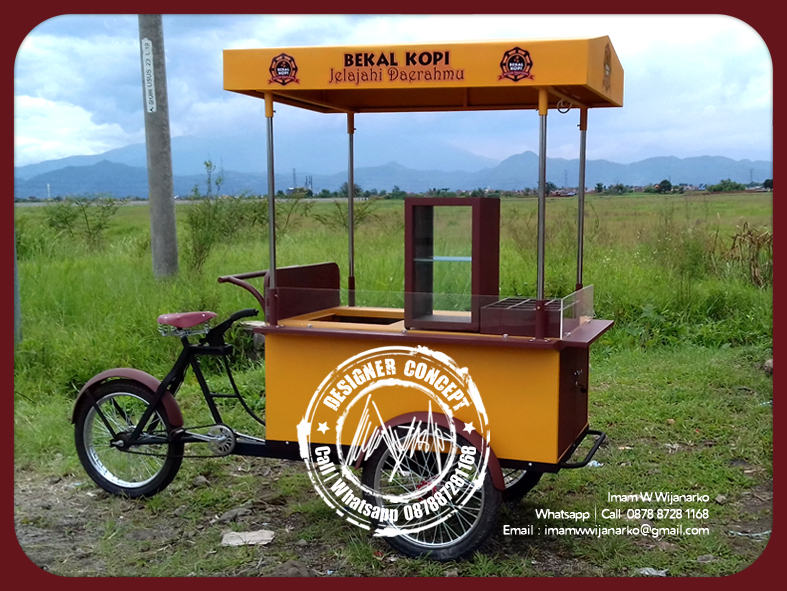 Desain Produksi Gerobak  Produksi Gerobak Sepeda  Kopi