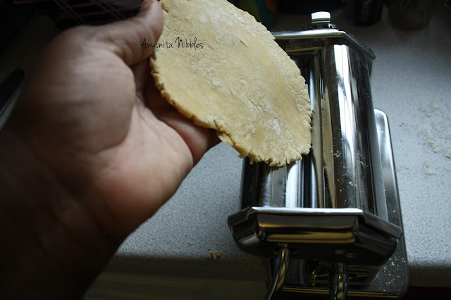 The first time through the pasta machine from www.anyonita-nibbles.com