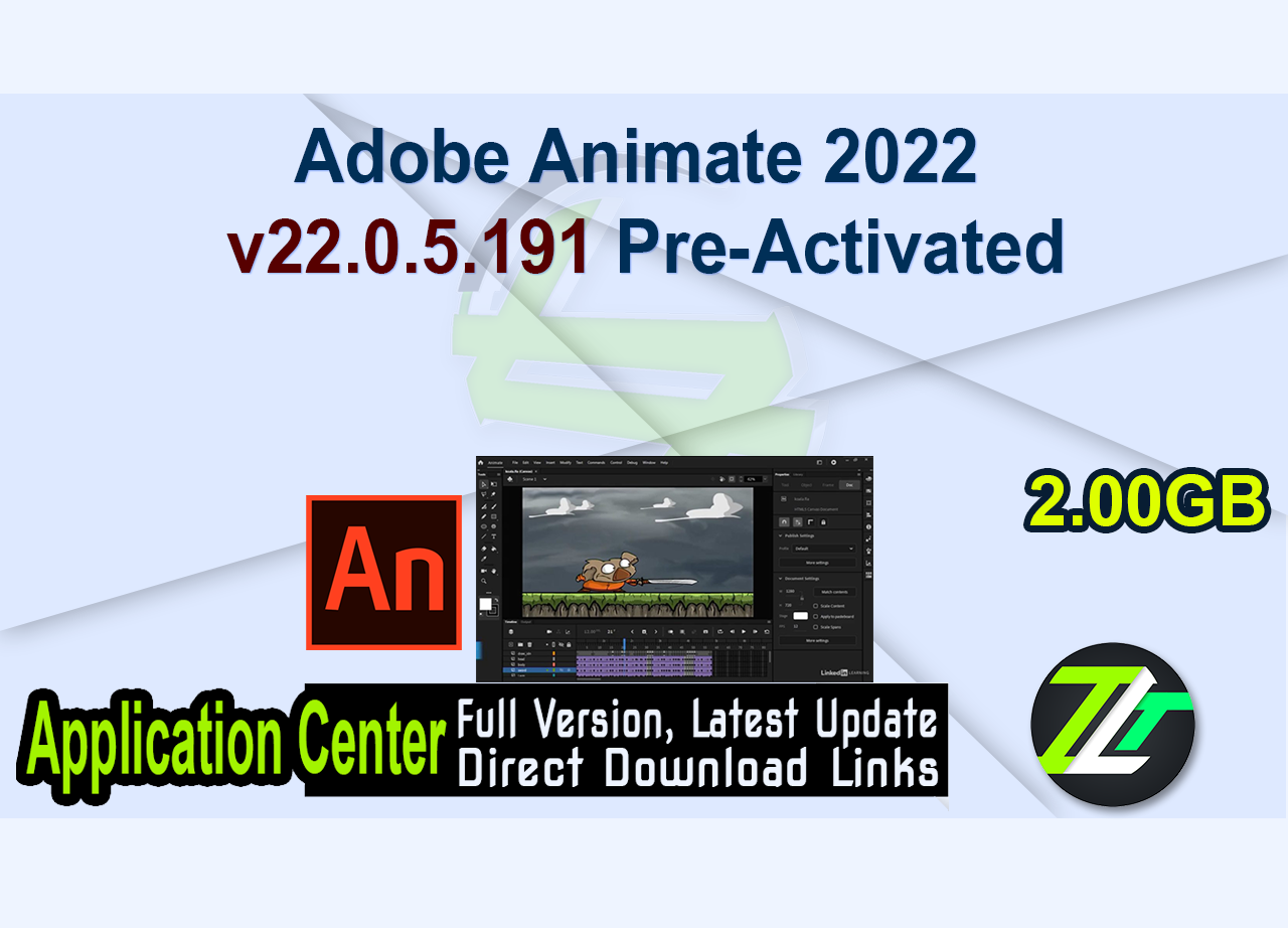 Adobe Animate 2022 v22.0.5.191 Pre-Activated