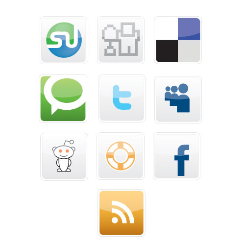 Free Vectors - 20 Free Social Bookmarking Icons