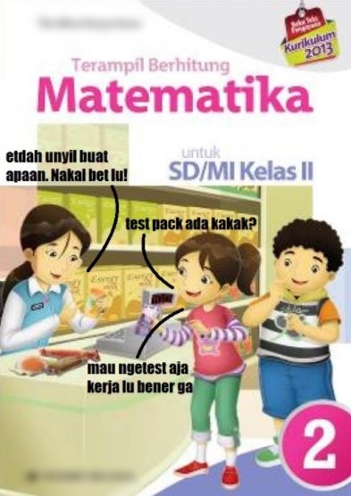 6 Meme  Kocak Cover Buku  Pelajaran Sekolah Ini Ngawurnya 