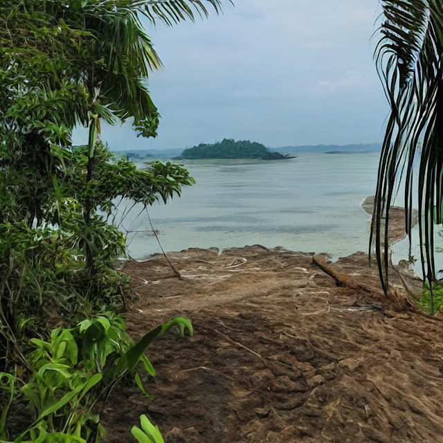 pemandangan pulau berhala jambi