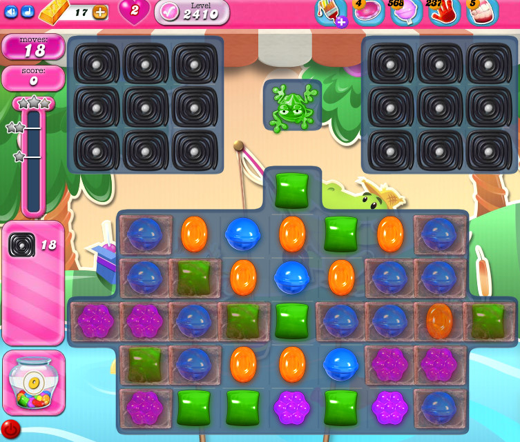 Candy Crush Saga level 2410