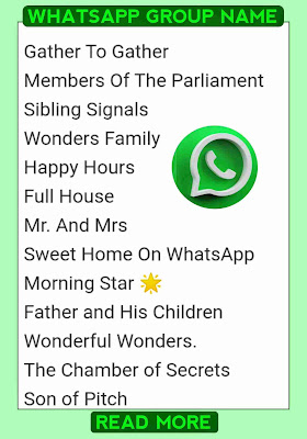 Whatsapp group chat name