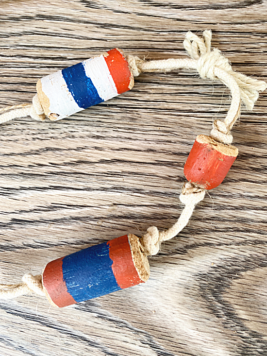 buoy corks with string