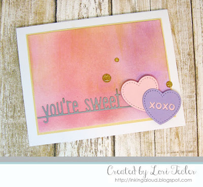 You're Sweet card-designed by Lori Tecler/Inking Aloud-dies from Lawn Fawn