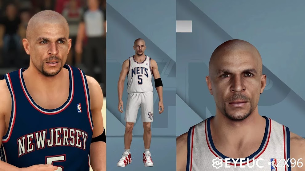 NBA 2K22 Jason Kidd cyberface update and body model by ZX96
