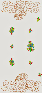 tradisionele styl veelkleurige Dupatta