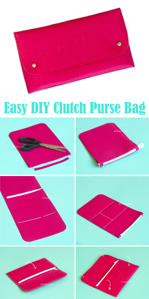 Easy DIY Clutch Purse Bag