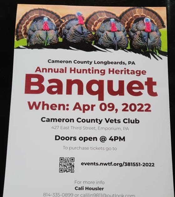 Cameron County PA News CC Longbeards NWTF Annual Hunting Heritage Banquet