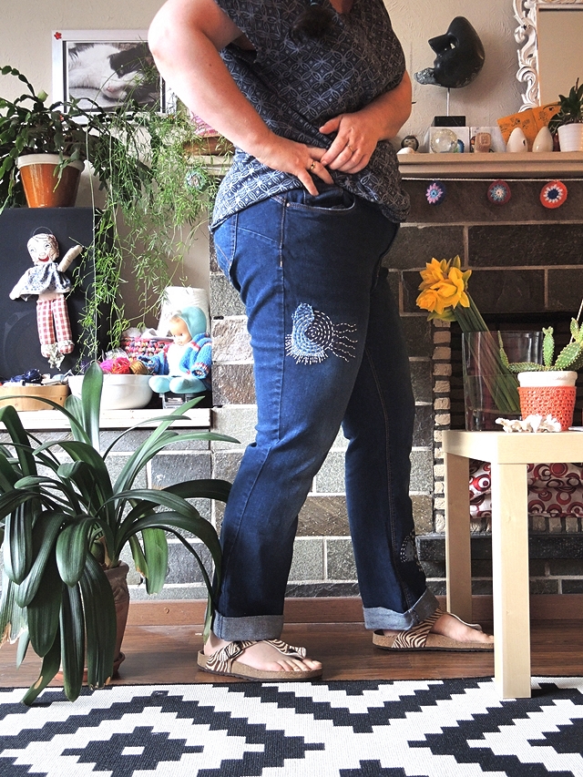 Project: gepimpte jeansbroek