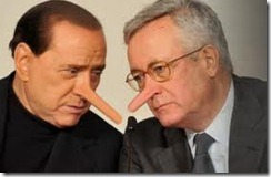 Berlusconi Tremonti pinocchio