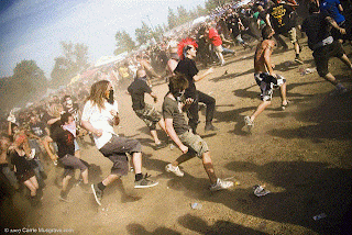 Fans on a Circle Pit in Vans Warped Tour