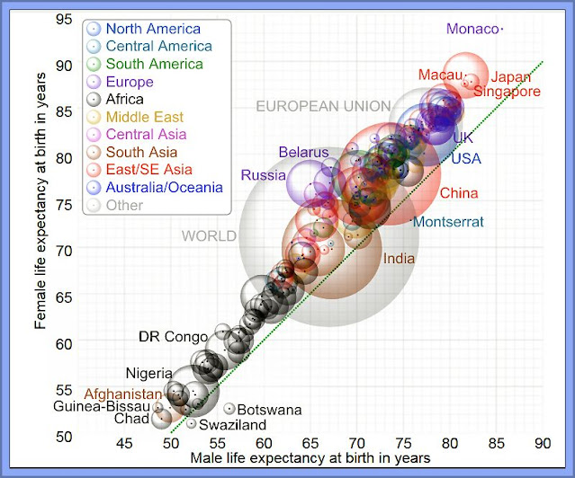 Life Expectancy Rates Vary Greatly Across The Globe