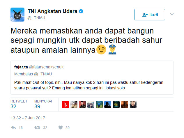 HEBOH...!!! TNI AU Bangunkan Warga Solo-Jogja Menggunakan Pesawat Tempur