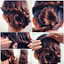 Elegant hairstyle braiding bun idea