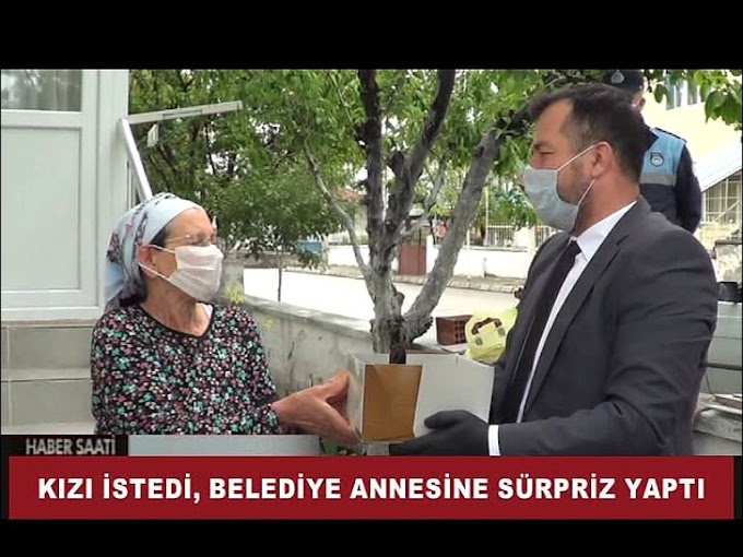 KIZI İSTEDİ TURHAL BELEDİYESİ ANNESİNE PASTA SÜRPRİZİ YAPTI