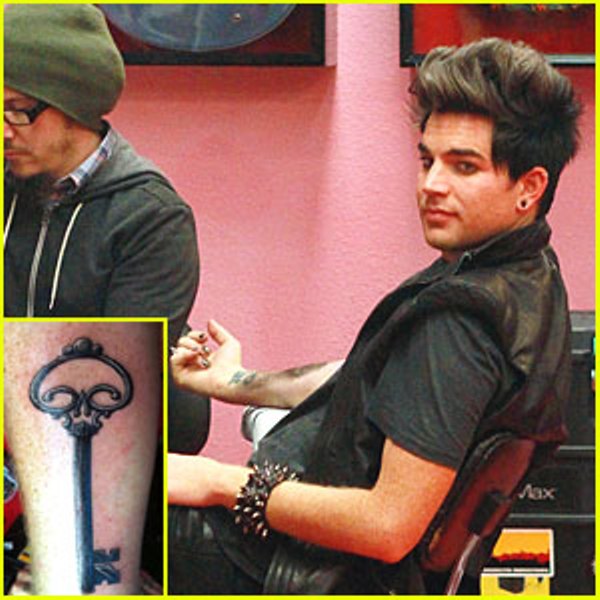 Adam Lambert added to another tattoo Wednesday night May 18 in Los Angeles