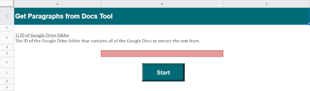 Provide a Google Folder ID to extract text from Docs