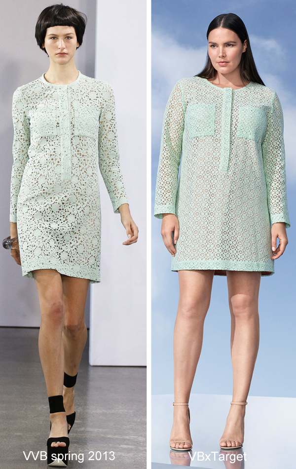  Victoria Beckham for Target mint green lace dress