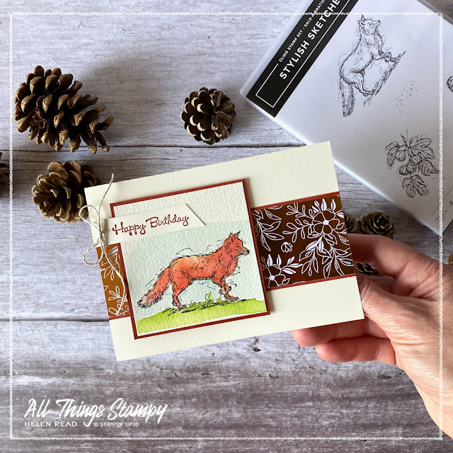 Stampin Up Stylish Sketches card idea