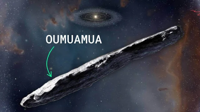 Aparência aproximada de Oumuamua.