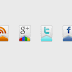 إضافة أيقونات شبكات التواصل الإجتماعي فيس بوك وتويتر وقوقل بلص الى مدونة بلوجر