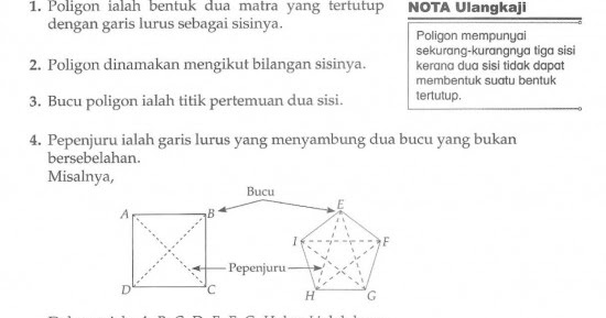 Soalan Matematik Tingkatan 2 Poligon - Selangor a