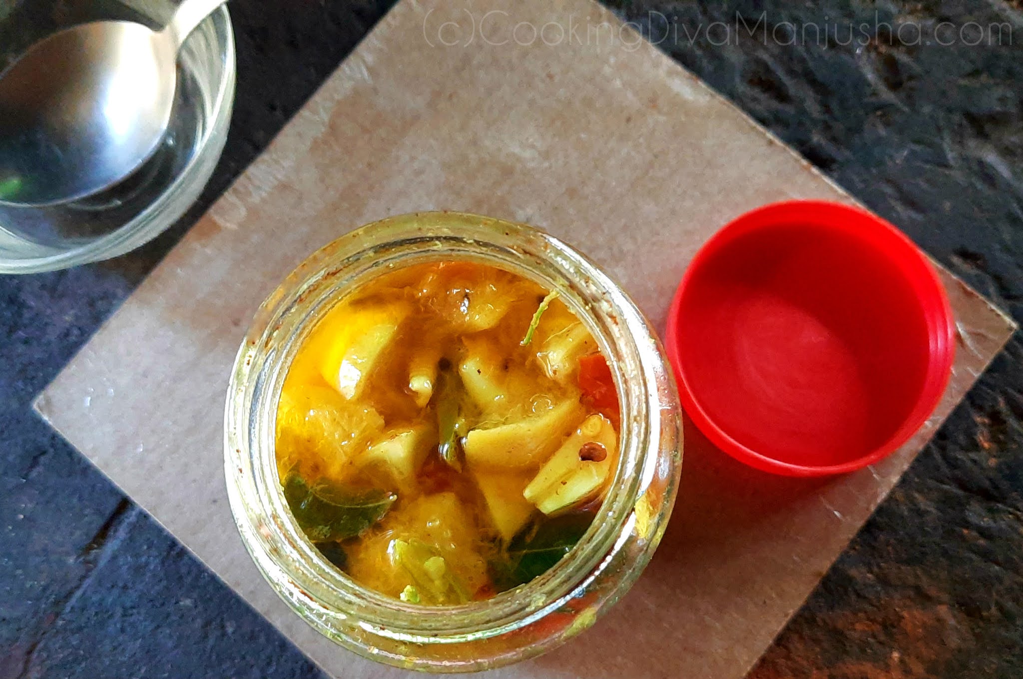 Vella Naranga Achar | White Lemon Pickle Kerala Style - A sadya pickle