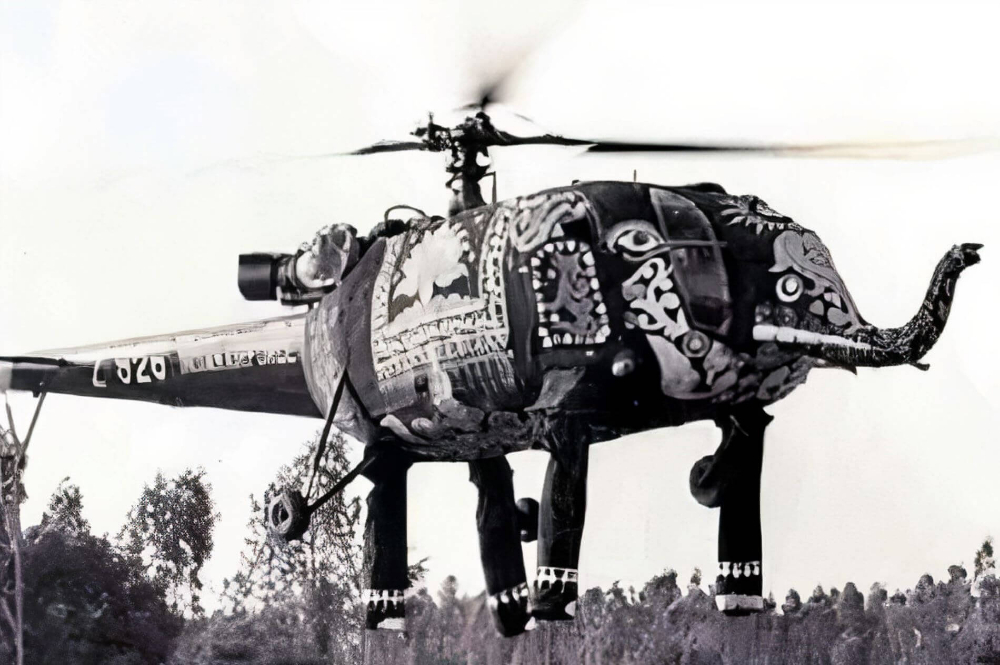 Flying Elephant: Chetak Helicopters Used by Indian Air Force for Ceremonial Flyovers in the 1970s