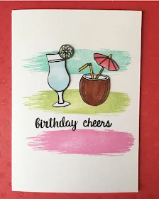 Sunny Studio Stamps: Tropical Paradise Birthday Cheers card by Mary Borg