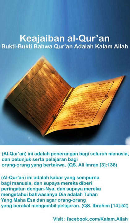 Norman's blog: Buktikanlah Hanya Alquran yang mampu 