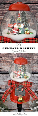 DIY Gumball Machine Snow Globe. One of my favorites this week at Encouraging Hearts and Home, link-up your creations, right here at Scratch Made Food! & DIY Homemade Household!