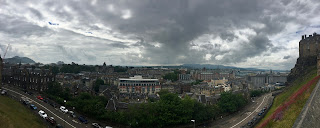 View of Edinburgh from the Castle.