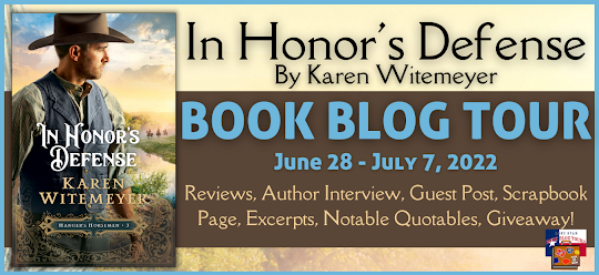 In Honor's Defense book blog tour promotion banner