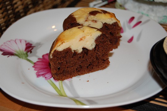 Double Chocolate Cheesecake Muffin
