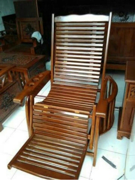 7 model  kursi  santai  minimalis berbahan kayu  jati Desain 